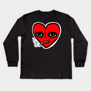 This heart is at its limits Kids Long Sleeve T-Shirt